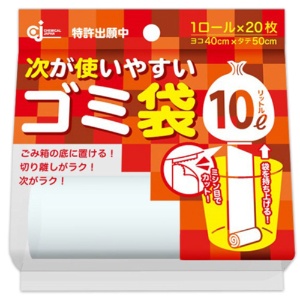 ケミカルジャパン　次が使いやすいゴミ袋　１０Ｌ　ＨＤ－５０４Ｎ　１本（２０枚）1