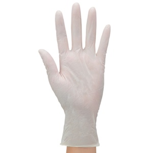 エステー　モデルローブ　Ｎｏ．９８１　ニトリル使いきり手袋（粉付）　Ｌ　ホワイト　１箱（１００枚）2