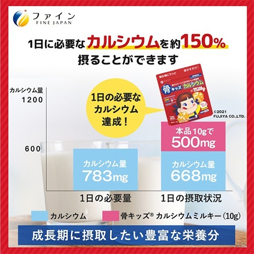 ファイン　骨キッズ　カルシウム　ミルキー風味　１００ｇ　１パック5