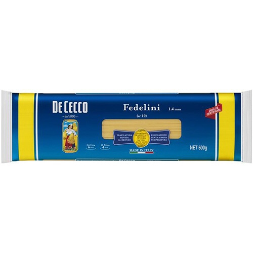 日清製粉ウェルナ　ディ・チェコ　ＮＯ．１０　フェデリーニ　５００ｇ　１パック1