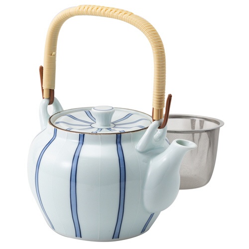 西海陶器　一珍呉須十草　ＭＳ８号　土瓶　約１３２５ｍＬ　１個1