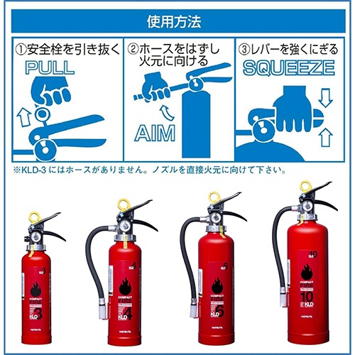 初田製作所　蓄圧式　ＡＢＣ粉末消火器　４型　ＫＬＤ－４　１本4