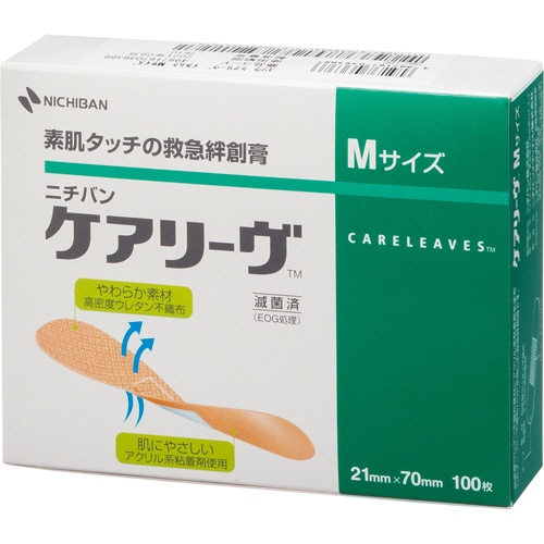 ニチバン　ケアリーヴ　Ｍサイズ　ＣＬＭ　１箱（１００枚）1