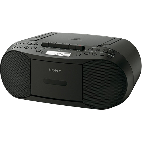 たのめーる】ソニー CDラジオカセットレコーダー ブラック CFD-S70/B 1