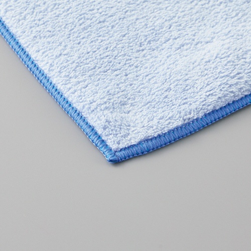 林　マイクロファイバーフェイスタオル　シェリーカラー　ブルー　ＦＯ４９０７０１　１パック（２枚）3