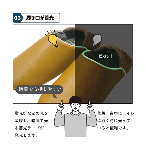 オクムラ　防活スリッパ　Ｌ　ネイビー　ＮＳＡＮ１９０１ＮＶ　１足2