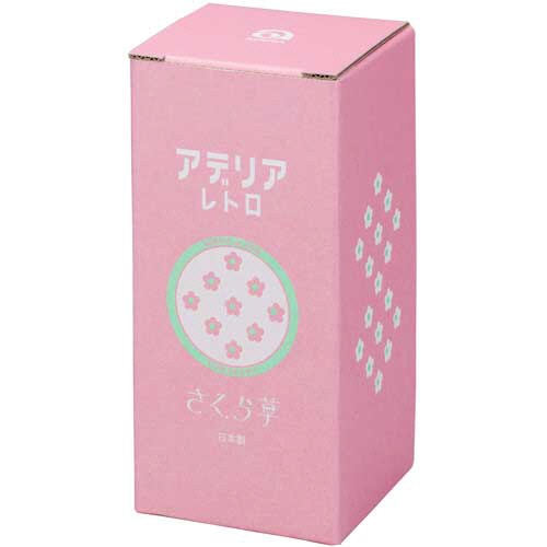 アデリア　アデリアレトロ　脚付グラス　さくら草　１個2