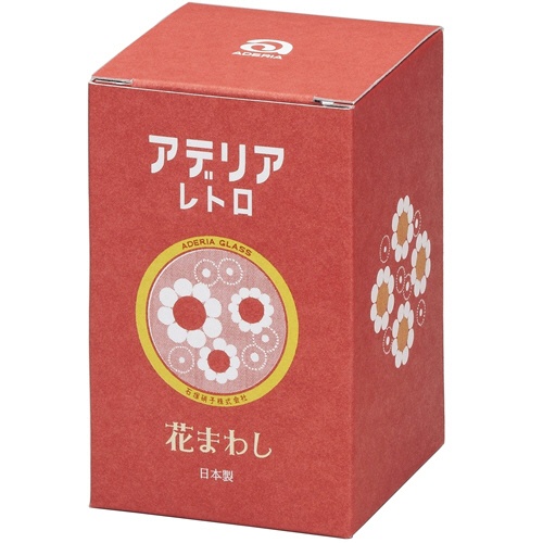 アデリア　アデリアレトロ　中コップ８　花まわし　１個2