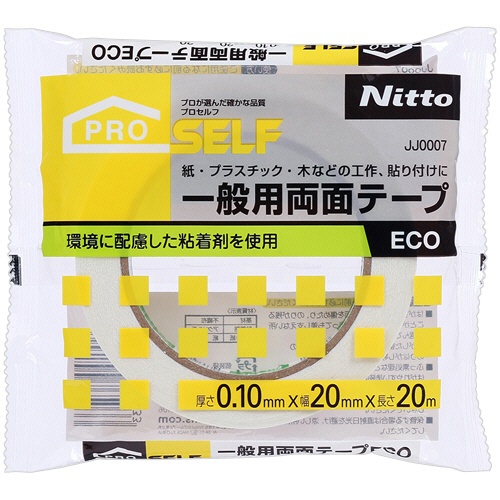 ニトムズ　一般用両面テープＥＣＯ　２０ｍｍ×２０ｍ　ＪＪ０００７　１巻1