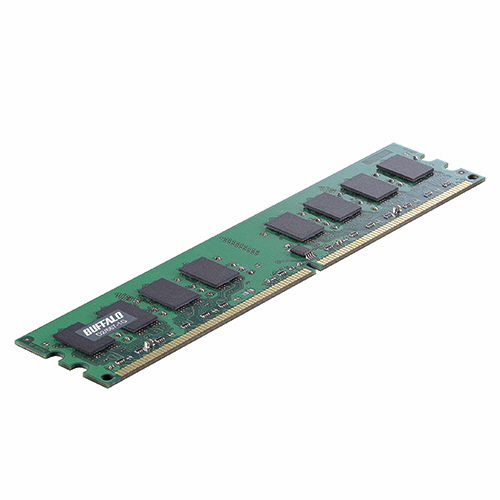 【クリックで詳細表示】バッファロー PC2-5300 DDR2 667MHz 240Pin SDRAM DIMM 1GB D2/667-1G 1枚 D2/667-1G
