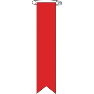 日本緑十字社　ビニールリボン（胸章）　赤無地タイプ　１２０×２５ｍｍ　１０本組　エンビ　１２５１０４　１パック（１０枚）1