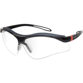オートス　一眼型保護メガネ（スポーツタイプ）クリアレンズ　フレーム黒色　Ｂ－８１１ＡＳＦ　１個