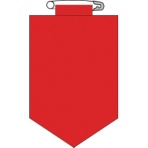 日本緑十字社　ビニールワッペン（胸章）　赤無地タイプ　９０×６０ｍｍ　エンビ　１２６１０４　１枚