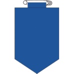 日本緑十字社　ビニールワッペン（胸章）　青無地タイプ　９０×６０ｍｍ　エンビ　１２６１０５　１枚