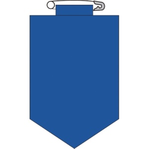 日本緑十字社　ビニールワッペン（胸章）　青無地タイプ　９０×６０ｍｍ　エンビ　１２６１０５　１枚1