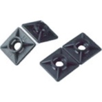サピゼルコ　ケーブルタイ固定具　粘着ダブルタイプ　角型　４ｍｍ　黒　ＢＡＳ．３ＭＴ．５１１　１パック（１００個）