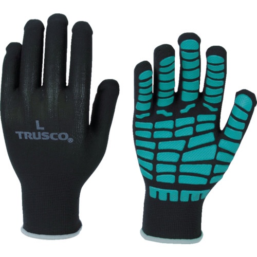 ＴＲＵＳＣＯ　すべり止め天然ゴムライナー手袋　グリーン　Ｌ　ＴＨＧ１３４ＧＮ－Ｌ　１双1