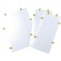 ＴＲＵＳＣＯ　ハイテナー用コボレ止めボード　１１００×８００×１７００用　ＴＨＴＢ－５－Ｗ　１セット1
