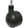 サムソンキャスター　デザイン双輪キャスター「Ｂｏｌａ」黒　ネジ　自在　５０ｍｍ　ＢＯＬＡ－Ｔ－５０－ＢＫ　１個1