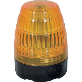 日動工業　電池式小型ＬＥＤ回転灯　ＬＥＤフラッシャー７５　黄　ＮＬＦ７５－ＢＡ－Ｙ　１台