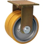 シシクアドクライス　重荷重用キャスター　固定　２００径　ウレタン車輪　ＢＳＤ－ＧＴＨ－２００Ｋ－３５　１個