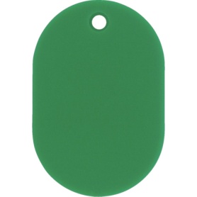 日本緑十字社　小判札（無地札）　緑　４５×３０ｍｍ　スチロール樹脂　２０００１２　１枚