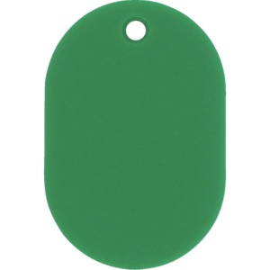 日本緑十字社　小判札（無地札）　緑　４５×３０ｍｍ　スチロール樹脂　２０００１２　１枚1