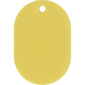日本緑十字社　小判札（無地札）　黄　４５×３０ｍｍ　スチロール樹脂　２０００１３　１枚1