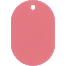 日本緑十字社　小判札（無地札）　ピンク　４５×３０ｍｍ　スチロール樹脂　２０００１６　１枚