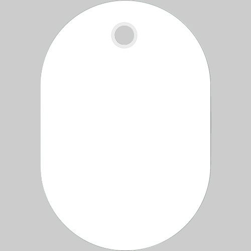 日本緑十字社　小判札（無地札）　白　６０×４０ｍｍ　スチロール樹脂　２０００２１　１枚1