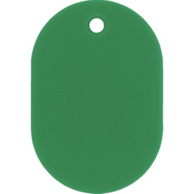 日本緑十字社　小判札（無地札）　緑　６０×４０ｍｍ　スチロール樹脂　２０００２２　１枚