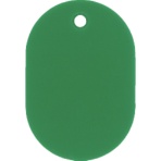 日本緑十字社　小判札（無地札）　緑　６０×４０ｍｍ　スチロール樹脂　２０００２２　１枚