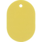 日本緑十字社　小判札（無地札）　黄　６０×４０ｍｍ　スチロール樹脂　２０００２３　１枚