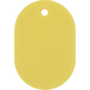 日本緑十字社　小判札（無地札）　黄　６０×４０ｍｍ　スチロール樹脂　２０００２３　１枚1