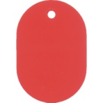 日本緑十字社 小判札(無地札) 赤 60×40mm スチロール樹脂 200024 1枚