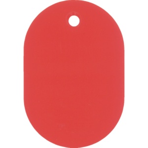 日本緑十字社　小判札（無地札）　赤　６０×４０ｍｍ　スチロール樹脂　２０００２４　１枚1