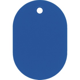 日本緑十字社　小判札（無地札）　青　６０×４０ｍｍ　スチロール樹脂　２０００２５　１枚