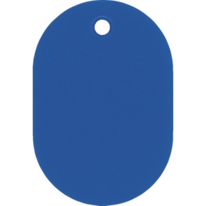 日本緑十字社　小判札（無地札）　青　６０×４０ｍｍ　スチロール樹脂　２０００２５　１枚1