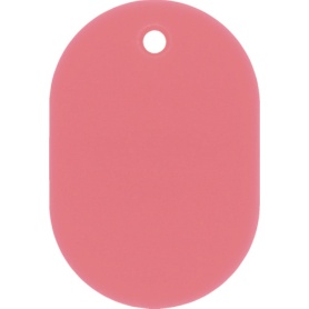 日本緑十字社　小判札（無地札）　ピンク　６０×４０ｍｍ　スチロール樹脂　２０００２６　１枚