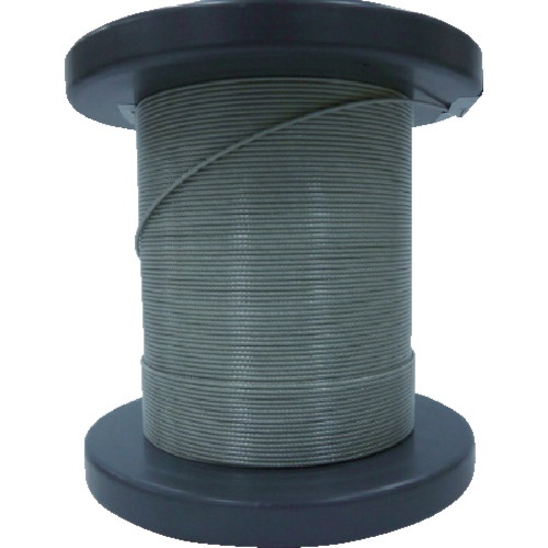 大阪コートロープ　ＳＵＳワイヤロープ０．８１／１．００ｍｍ　７×７　５０ｍ　コート付　ＮＳＢ０８１－１００－５０Ｍ　１巻1