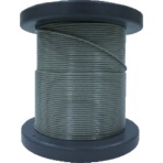 大阪コートロープ　ＳＵＳワイヤロープ１．２０／１．５０ｍｍ　７×７　５０ｍ　コート付　ＮＳＢ１２０－１５０－５０Ｍ　１巻