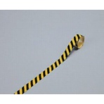 日本緑十字社　ラインテープ（トラテープ・反射）　黄／黒　２０ｍｍ幅×１ｍ　屋内用　２５６３０４　１パック（１０本）