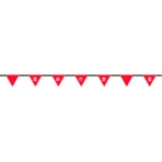 日本緑十字社　フラッグ標識ロープ　電線注意　６ｍｍΦ×２０ｍ（２８０ｍｍ三角）　２８１００４　１巻