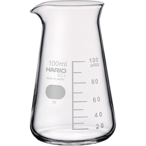 ハリオサイエンス　コニカルビーカー　目安目盛付　１００ｍｌ　ＣＢ－１００－ＳＣＩ　１個1