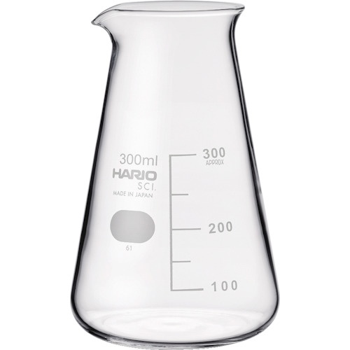ハリオサイエンス　コニカルビーカー　目安目盛付　３００ｍｌ　ＣＢ－３００－ＳＣＩ　１個1