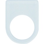 アイマーク　押ボタン／セレクトスイッチ（メガネ銘板）　黒　Φ２２．５　Ｐ２２－４０　１枚