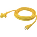 正和電工　トライアングルマルチタップ　１２５Ｖ－１５Ａ　５ｍ　黄　ＶＣＴＭ－５　Ｙ　１本