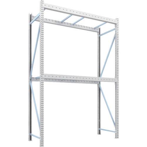 【クリックでお店のこの商品のページへ】TRUSCO パレットラック2トン用2300×900×H3500 2段 単体 2D-35L23-09-2 1台 2D-35L23-09-2