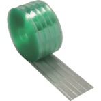 ＴＲＵＳＣＯ　ストリップ型リブ付き間仕切りシート静電透明３×３００×３０ｍ　ＴＳＲ－３３０－３０　１巻