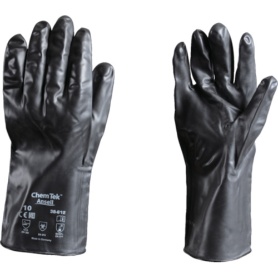 アンセル　耐薬品手袋　ケミテック　３８－６１２　Ｌサイズ　３８－６１２－９　１双